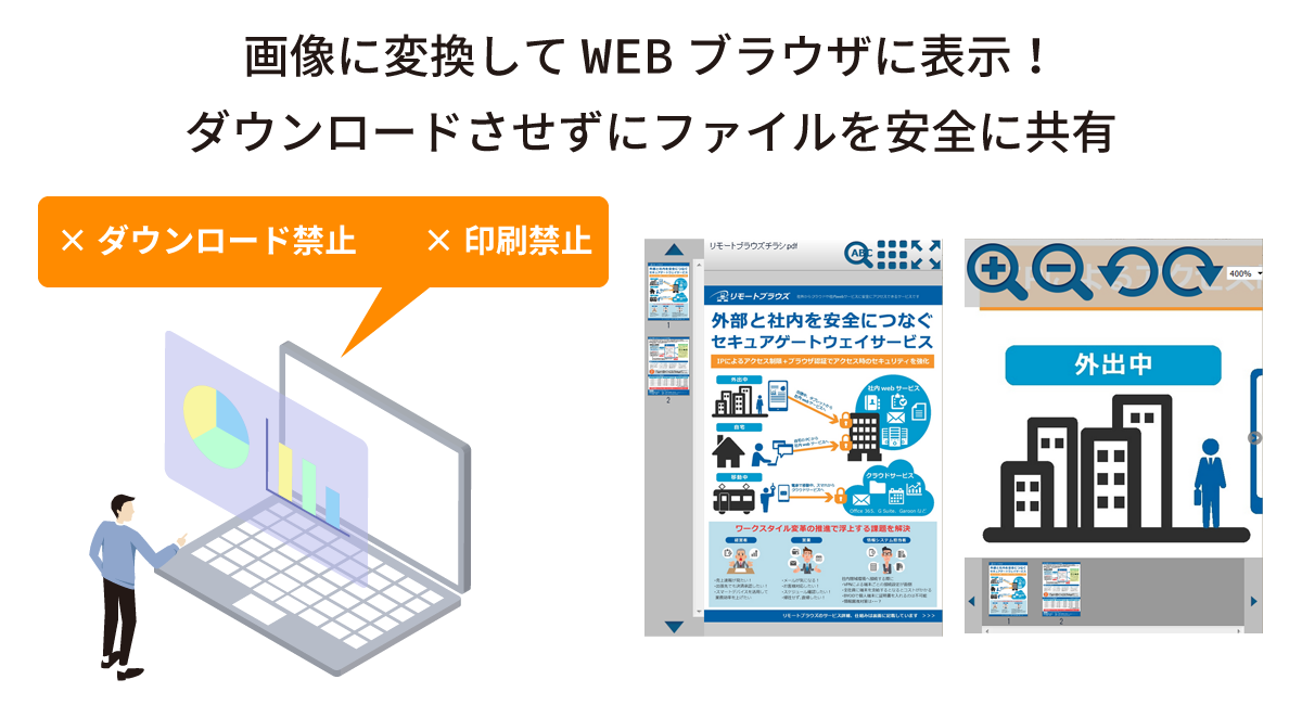 リモートカタログはダウンロードさせずにファイルを安全に共有